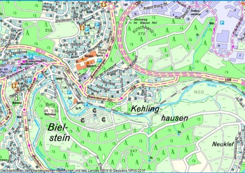 Veränderte Verkehrsführung durch Bauarbeiten in Bielstein-Kehlinghausen (Grafik: RIO OBK)